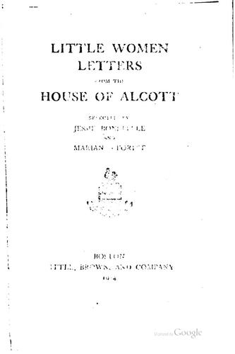 Little Women Letters from the House of Alcott
