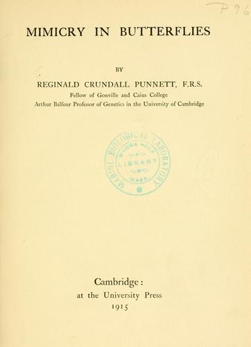 Mimicry in Butterflies