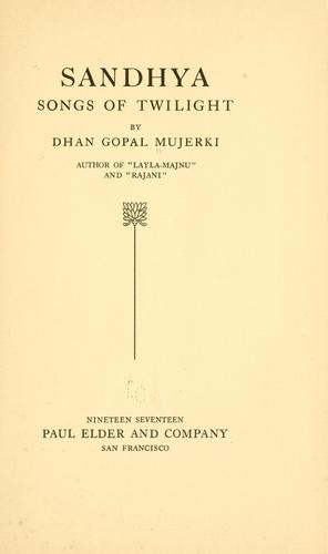 Sandhya Songs of Twilight