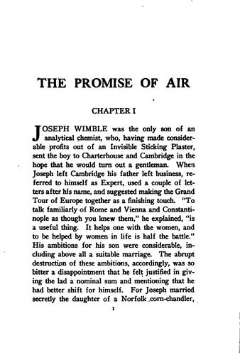 The Promise of Air