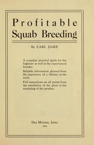 Profitable Squab Breeding
