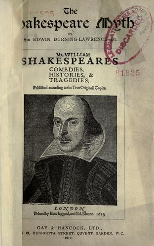The Shakespeare Myth