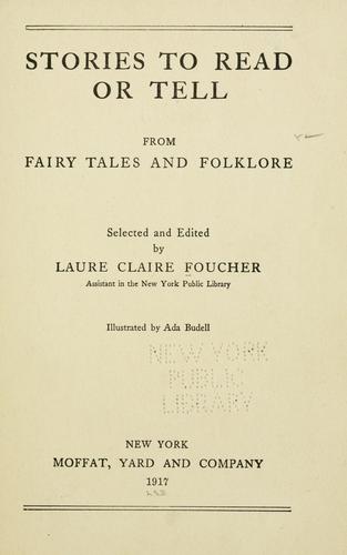 Stories to Read or Tell from Fairy Tales and Folklore