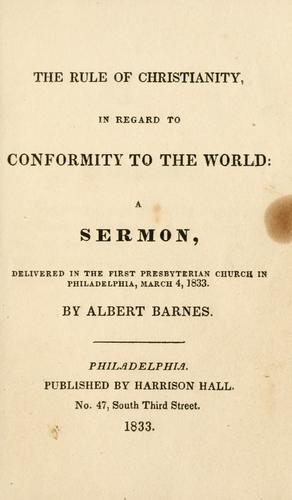Conformity to the World
