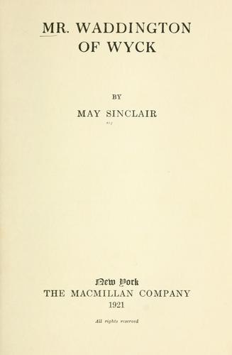 Mr. Waddington of Wyck