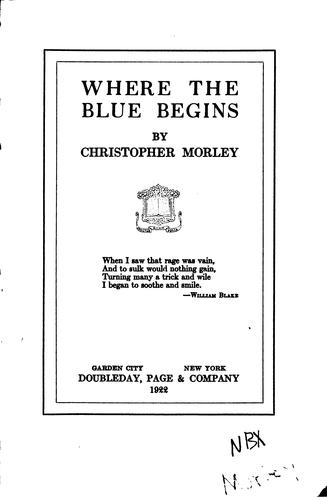 Where the Blue Begins