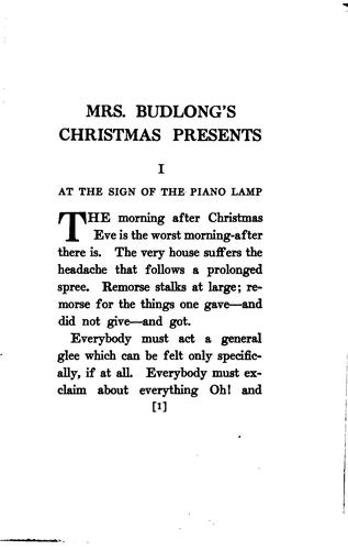 Mrs. Budlong's Christmas Presents