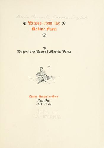 Echoes from the Sabine Farm