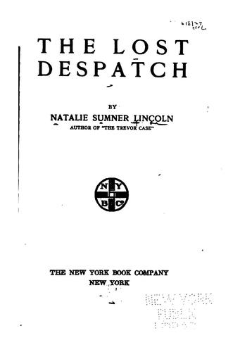 The Lost Despatch