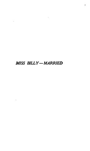 Miss Billy — Married