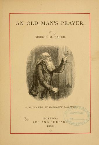 An Old Man's Prayer