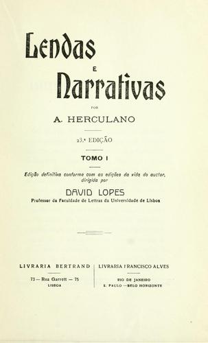 Lendas e Narrativas (Tomo II)