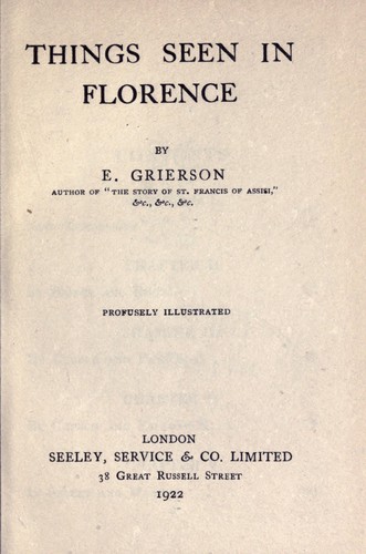 Things Seen in Florence