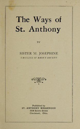 Ways of St. Anthony