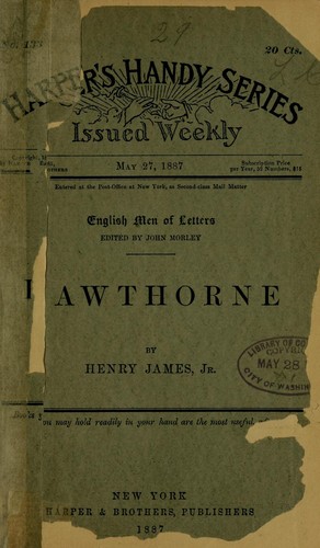 Hawthorne (English Men of Letters Series)
