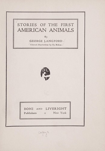 Stories of the First American Animals