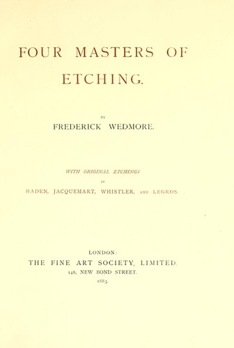 Four Masters of Etching