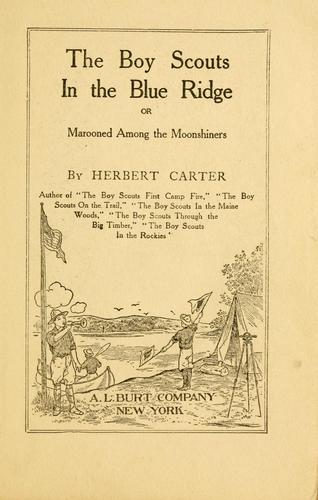 Boy Scouts in the Blue Ridge