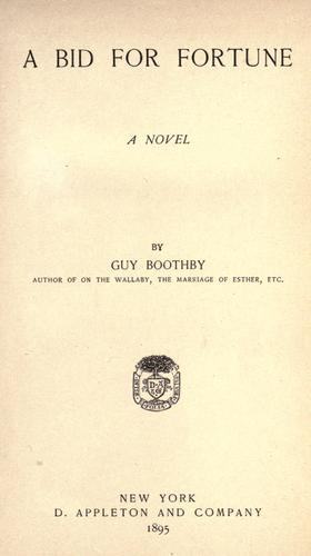 A Bid for Fortune; Or, Dr. Nikola's Vendetta