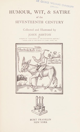 Humour, Wit, & Satire of the Seventeenth Century