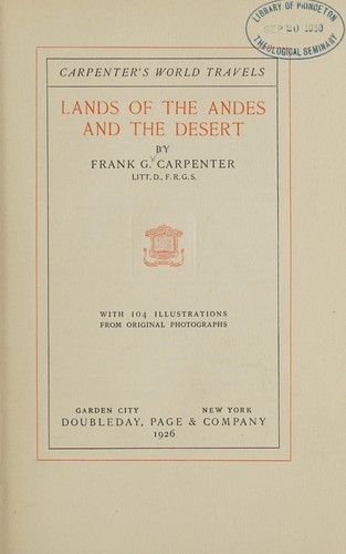 Lands of the Andes and the Desert