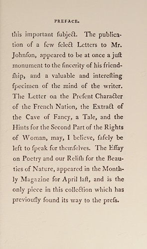 Vindication of the Rights of Woman