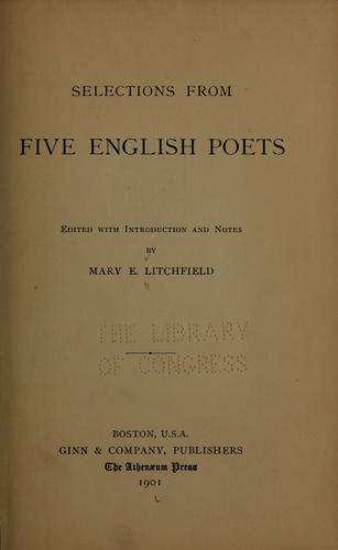 Selections from Five English Poets