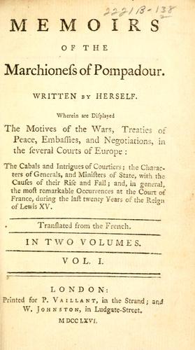 Memoirs of the Marchioness of Pompadour (vol. 2 of 2)