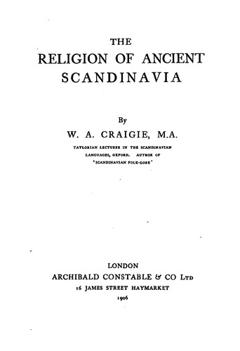 The Religion of Ancient Scandinavia