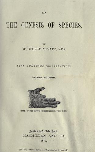 On the Genesis of Species