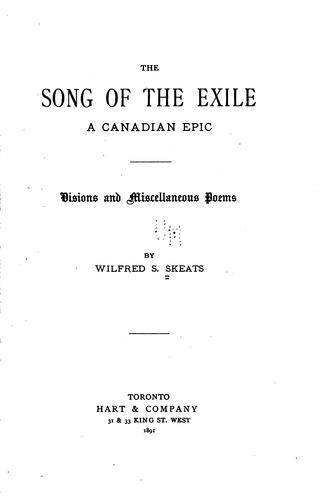 The Song of the Exile—A Canadian Epic