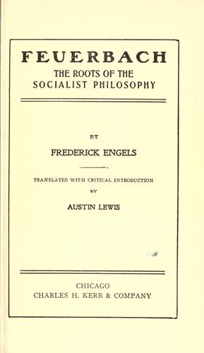 Feuerbach: The roots of the socialist philosophy