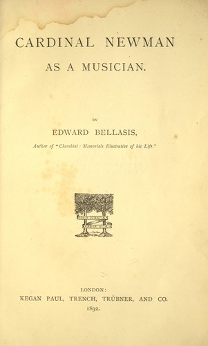 Cardinal Newman as a Musician