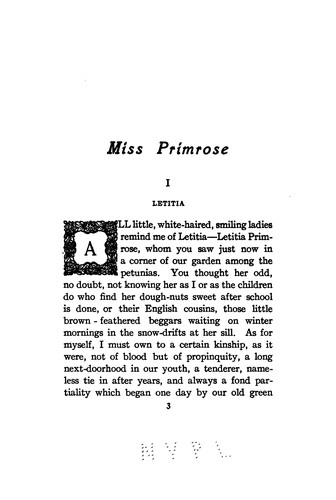 Miss Primrose: A Novel