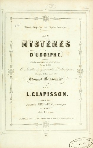 Les mystères d'Udolphe