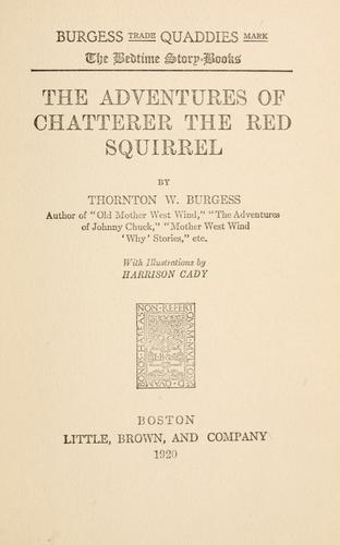 Adventures of Chatterer the Red Squirrel (version 3)