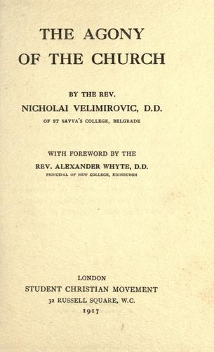 The Agony of the Church (1917)