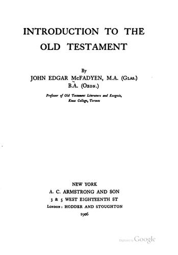 Introduction to the Old Testament