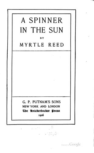 Spinner in the Sun (version 2 dramatic reading)