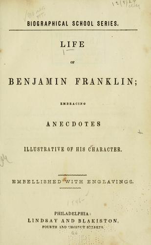 Life of Benjamin Franklin