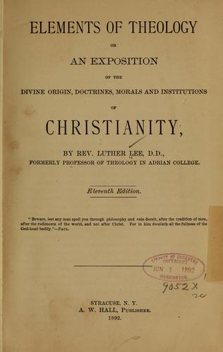 Elements of Theology