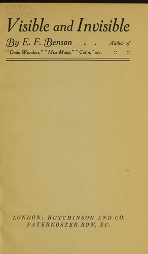 Visible and Invisible