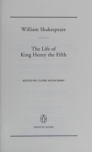 The Life of King Henry the Fifth