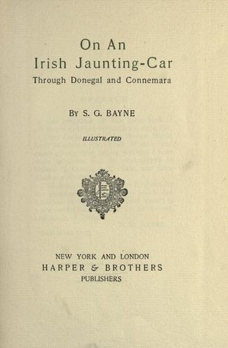 On an Irish Jaunting-car Through Donegal and Connemara