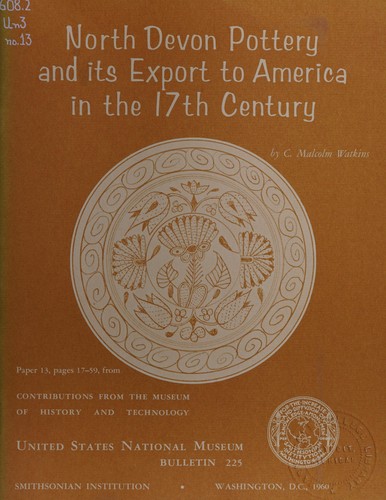 North Devon Pottery and Its Export to America in the 17th Century