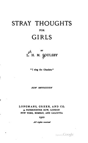 Stray Thoughts for Girls