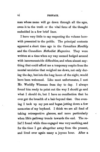 Country Life in Canada Fifty Years Ago Personal recollections and reminiscences of a sexagenarian