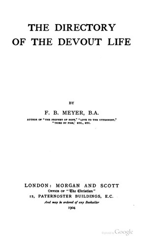 Directory of the Devout Life