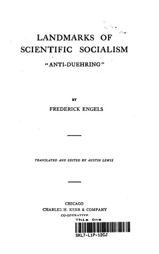 Landmarks of Scientific Socialism: "Anti-Duehring"