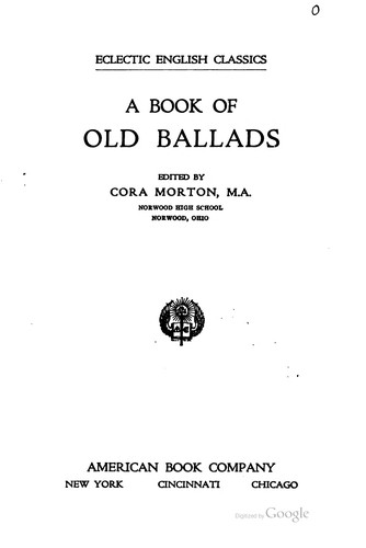 A Book of Old Ballads — Volume 4